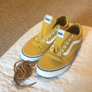 Vans 9.5 Fall yellow womens